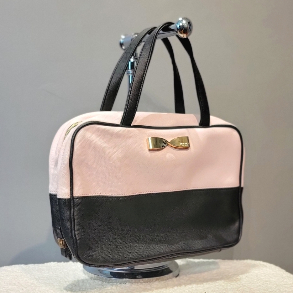 Victorias Secret Saffiano Pink and Black Organizer